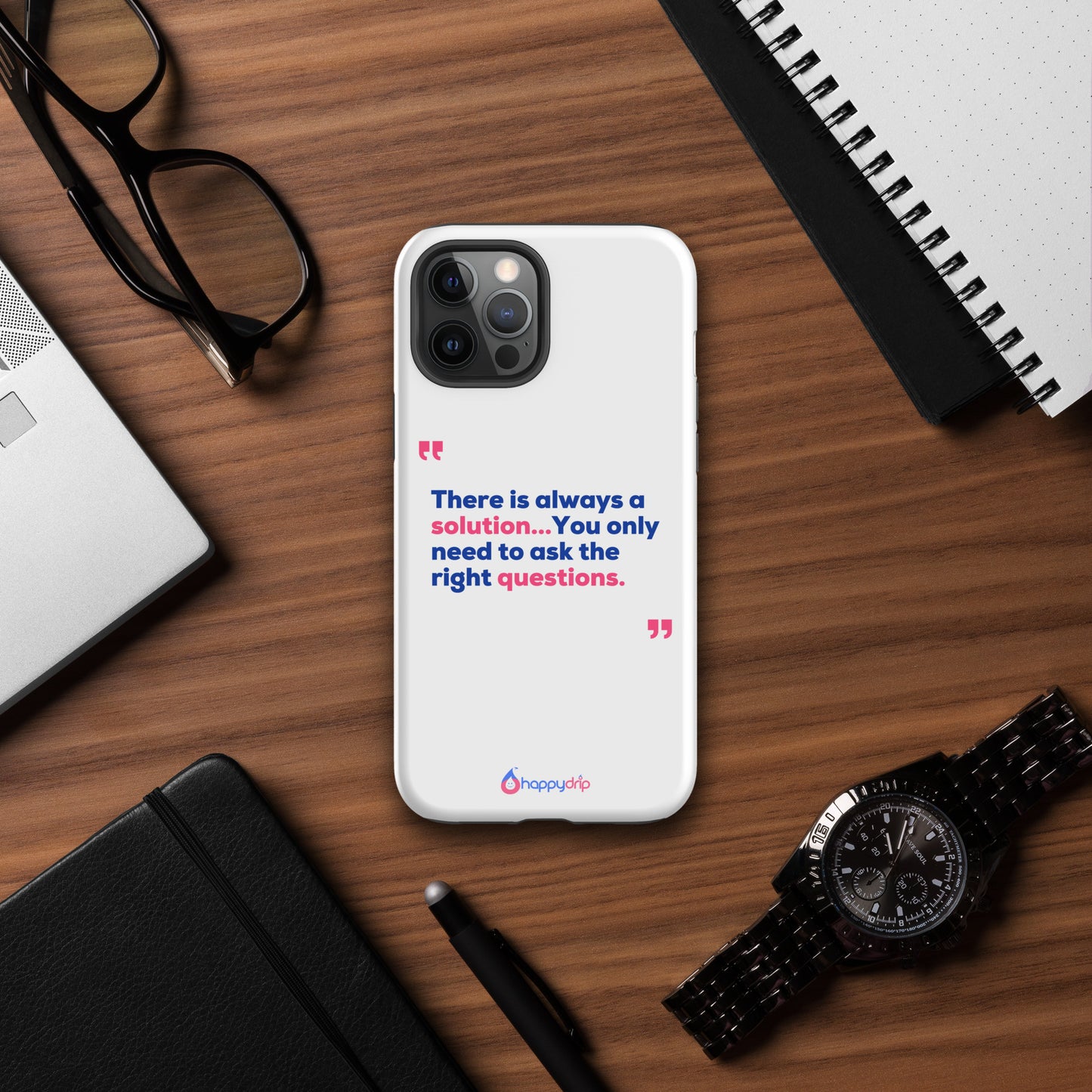 There is always a solution...You only need to ask the right questions - White Tough Case for iPhone®
