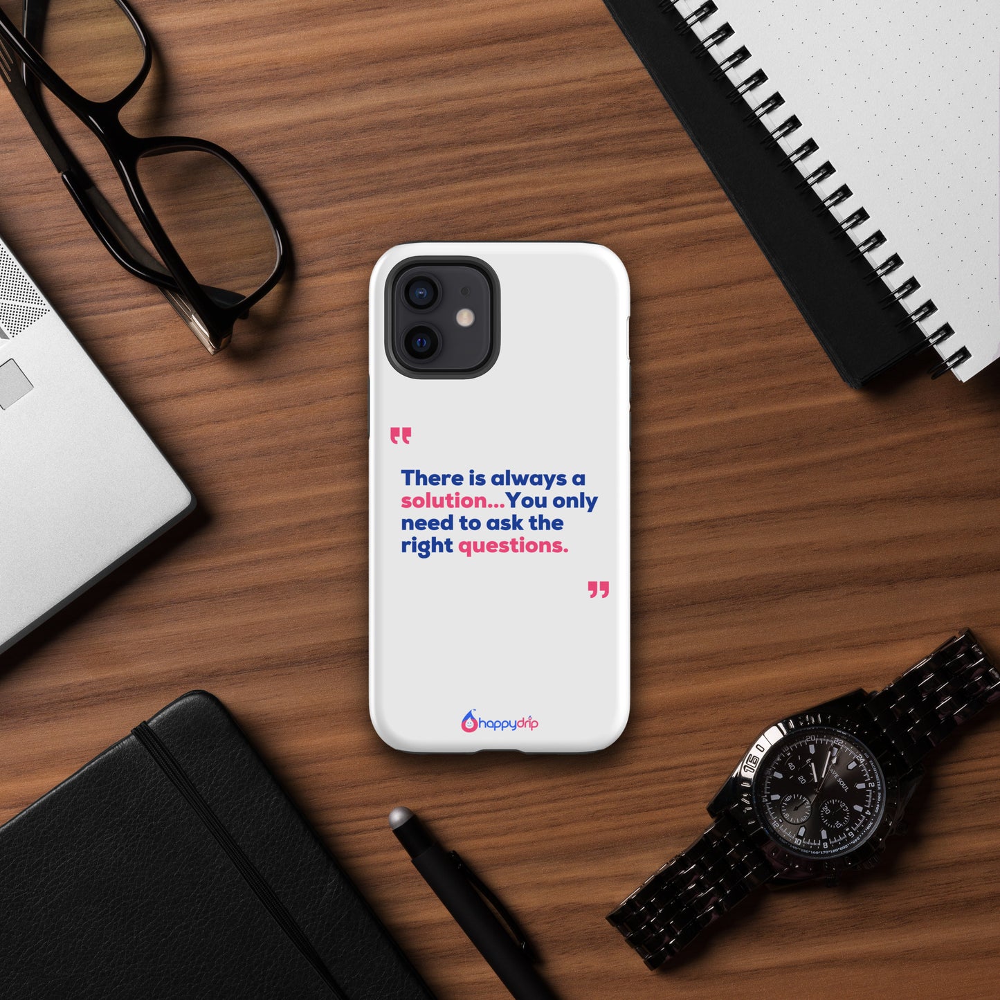 There is always a solution...You only need to ask the right questions - White Tough Case for iPhone®