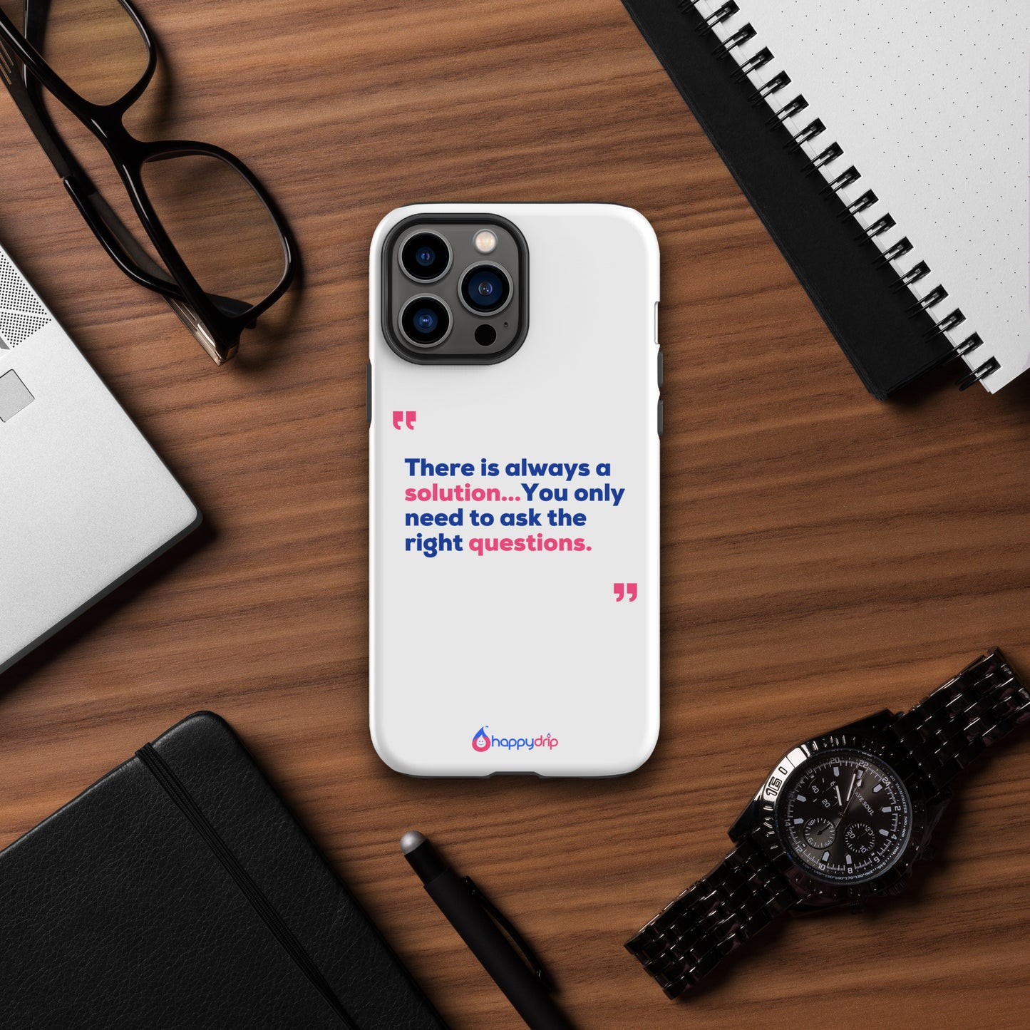 There is always a solution...You only need to ask the right questions - White Tough Case for iPhone®
