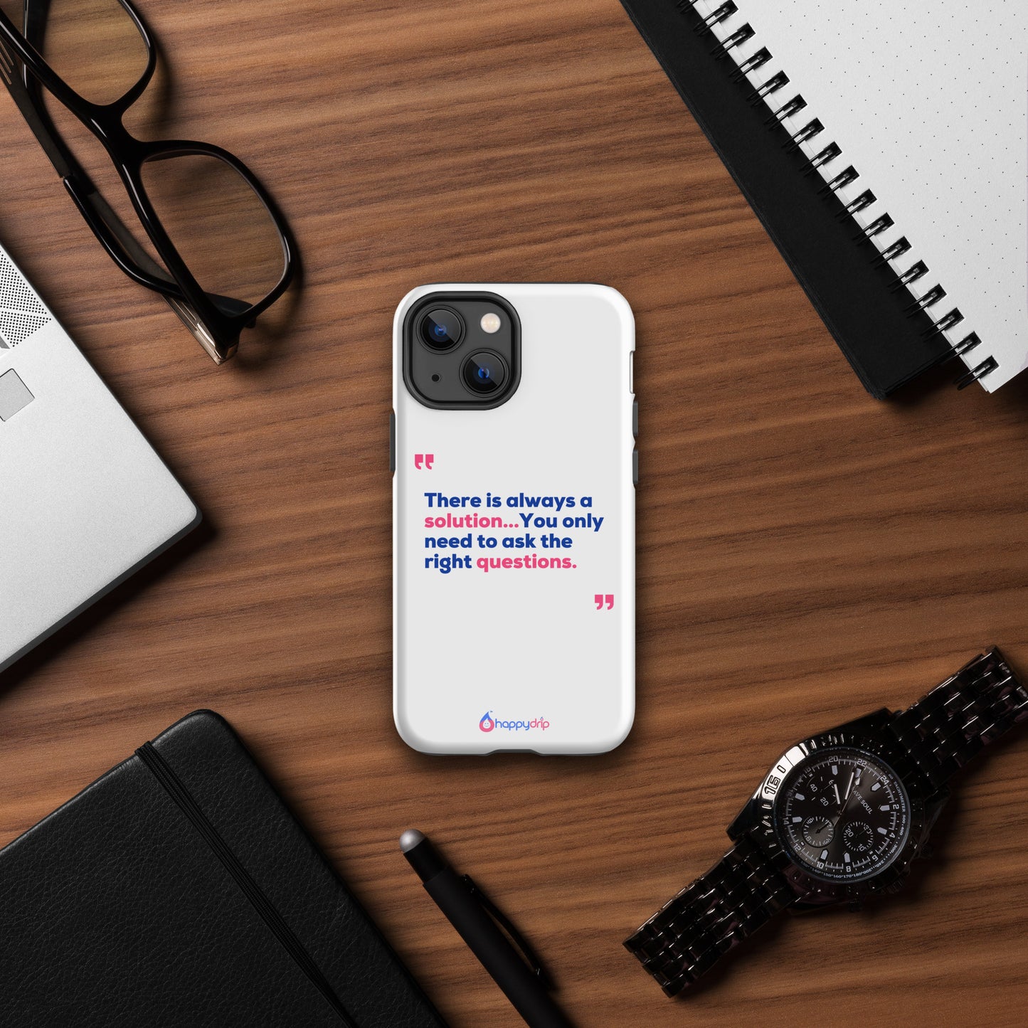 There is always a solution...You only need to ask the right questions - White Tough Case for iPhone®